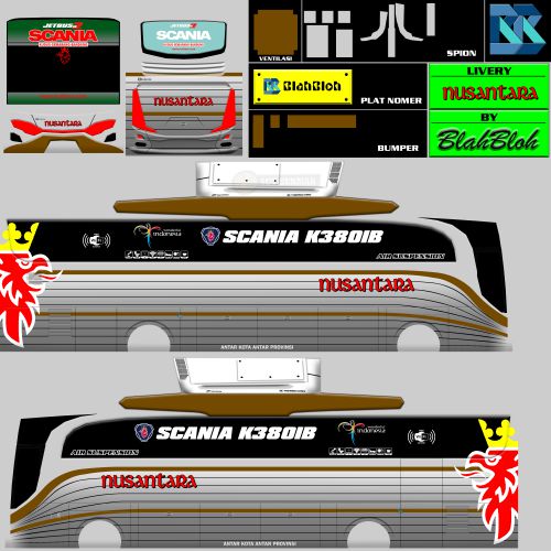 Livery Bussid Nusantara HD Ori