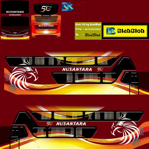 Livery Bussid Nusantara Bimasena SDD Ori