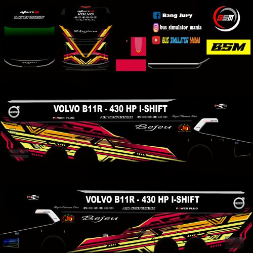Livery Bussid Bejeu SHD Tronton Ori