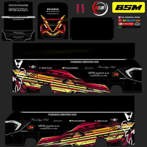 Livery Bussid Bejeu Srikandi SHD