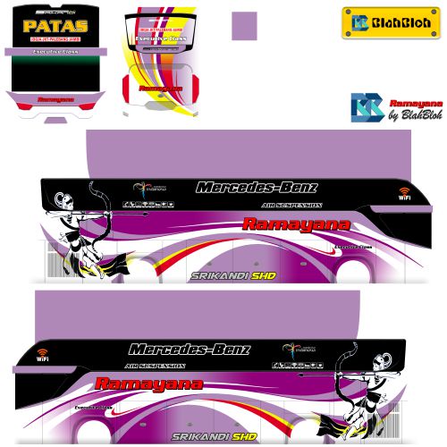 Livery Bussid Ramayana Srikandi SHD Ori