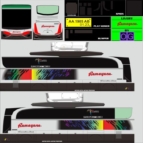 Livery Bussid Ramayana Lawas