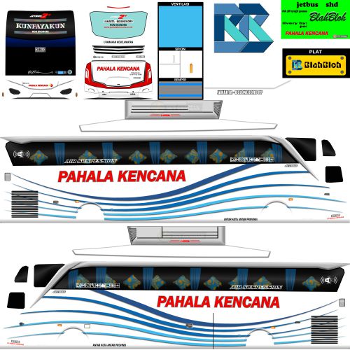 Livery Bussid Pahala Kencana Super High Decker