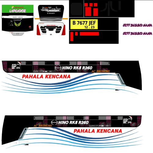 Livery Bussid Pahala Kencana Titanium