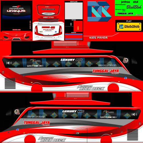 Livery Bussid Tunggal Jaya SHD Ori Uranus
