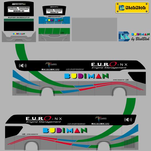 Livery Bussid Budiman Srikandi SHD Ori