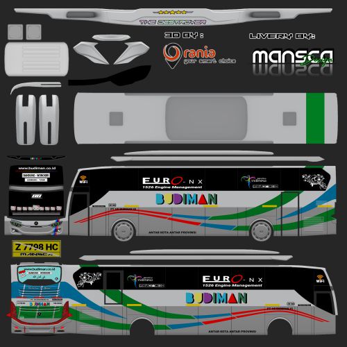 Livery Bussid Budiman XHD to JB3