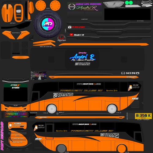 Livery Bussid 27 Trans JB3 Single Glass Hino