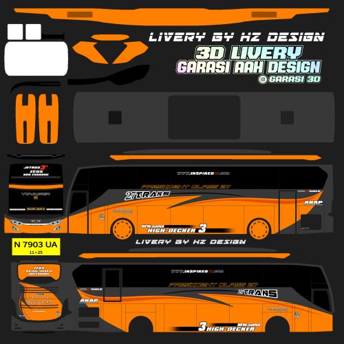 Livery Bussid 27 Trans XHD Rombak JB3 SHD Zeus