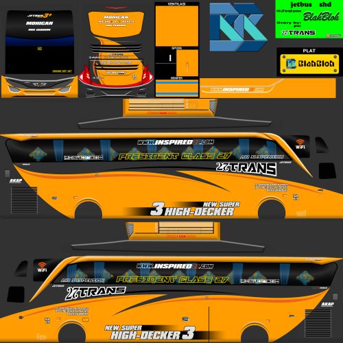 Livery Bussid 27 Trans SHD Ori Mohican