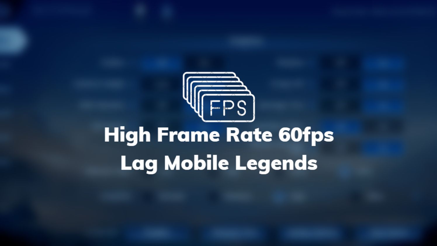 high frame rate lag