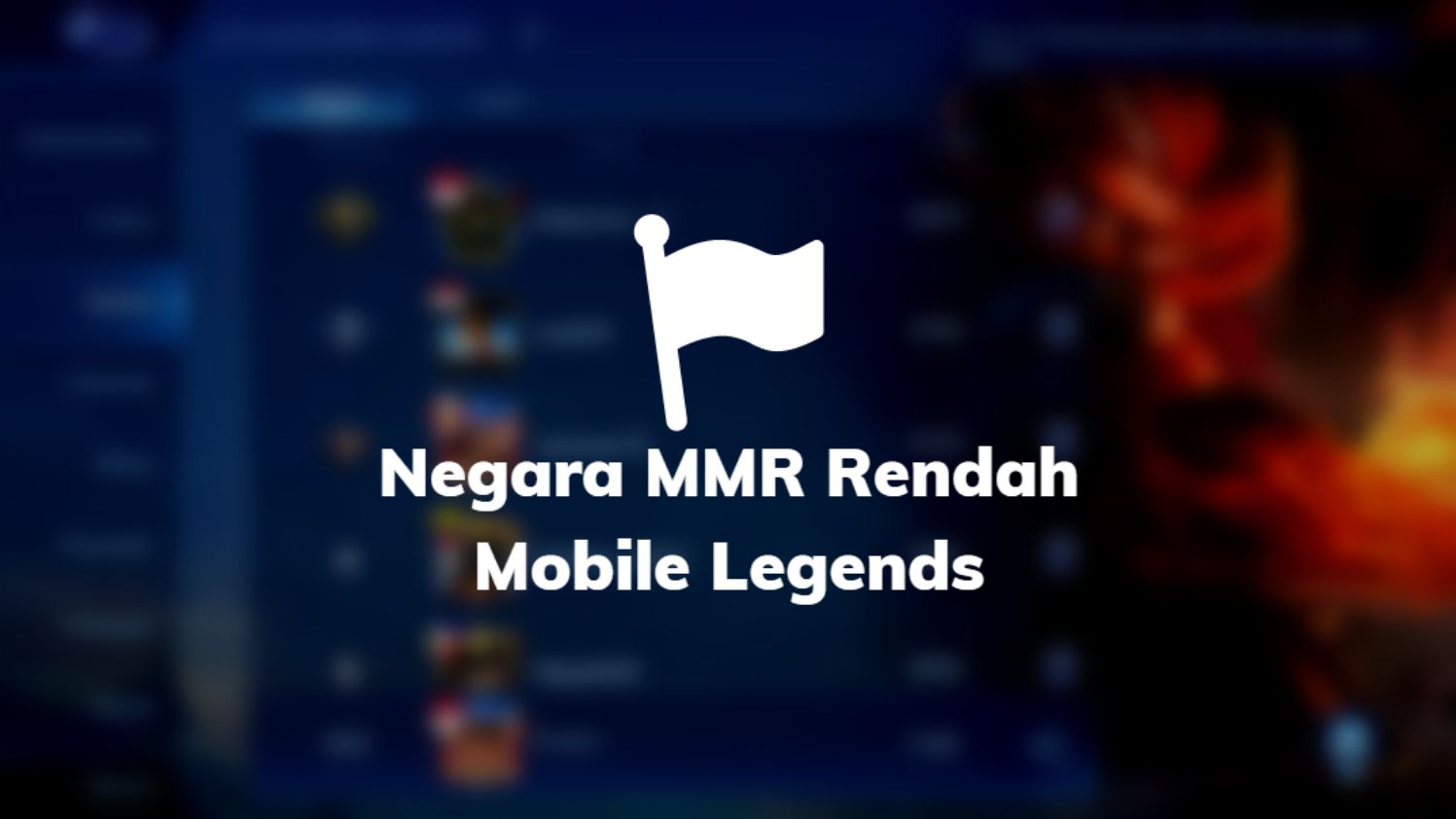 Negara MMR Rendah Mobile Legends
