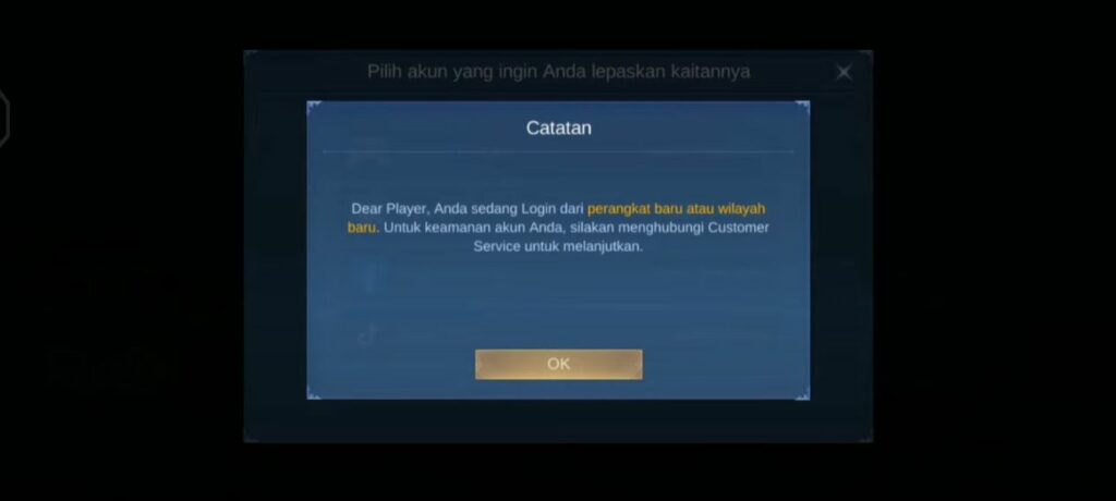 Cara Unbind Akun Google Play Games di Mobile Legends