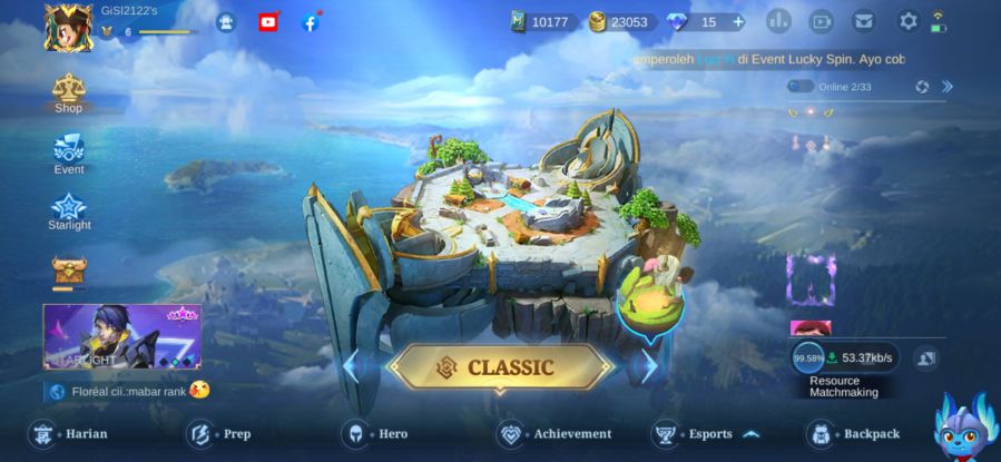 mobile legends keluar sendiri