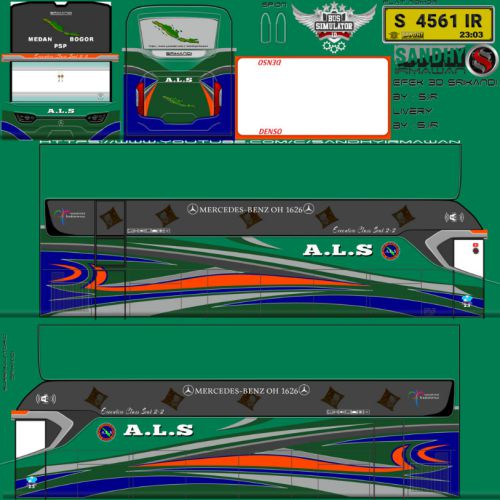 Download Livery Bussid Bus ALS SHD Srikandi