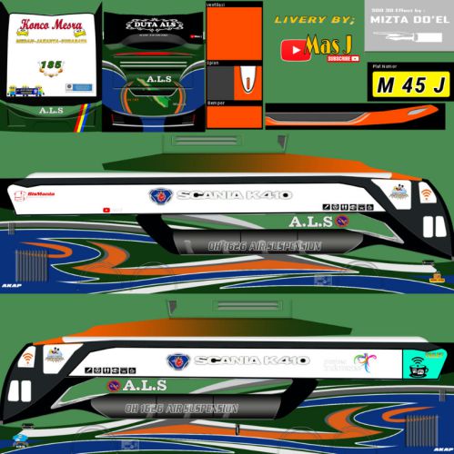 Download Livery Bussid Bus ALS Scania Nakula SDD