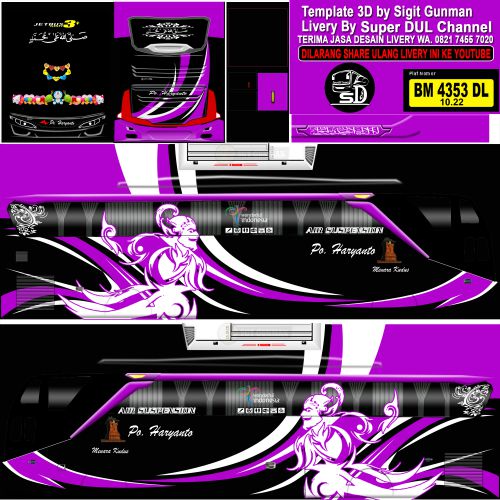 Download Livery Bussid Bus HD PO. Haryant Pesona Indonesia