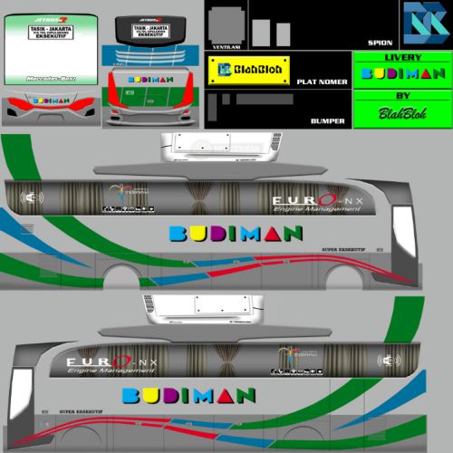 Download Livery Bussid Bus HD Budiman