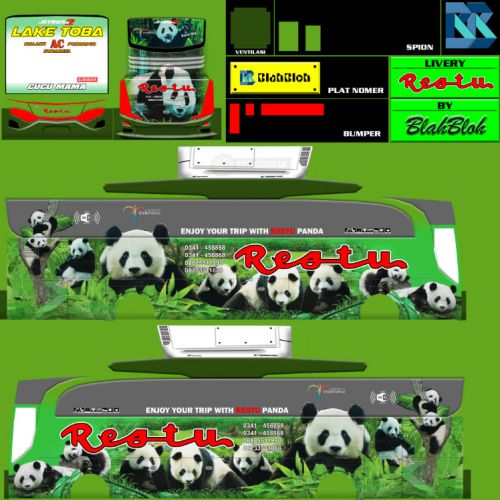 Download Livery Bussid Bus HD Restu