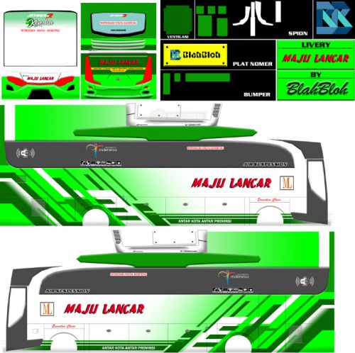 Download Livery Bussid Bus HD Maju Lancar