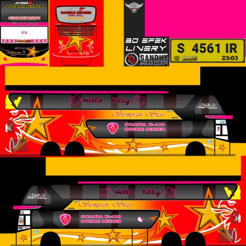 Download Livery Bussid Bus SDD Sempati Red Yellow