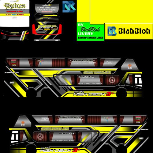 Download Livery Bussid Bus SDD Sudiro Tungga Jaya