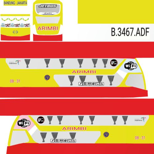 Download Livery Bussid Bus SDD Arimbi