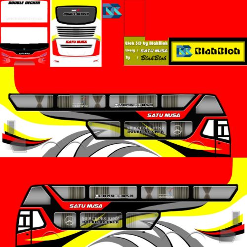 Download Livery Bussid Bus SDDSatu Nusa