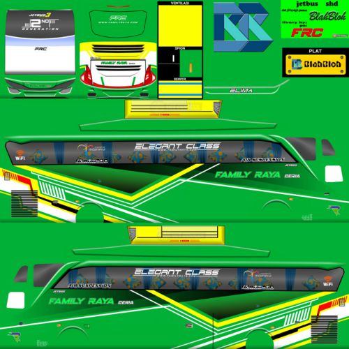 Download Livery Bussid Bus SHD Family Raya Ceria