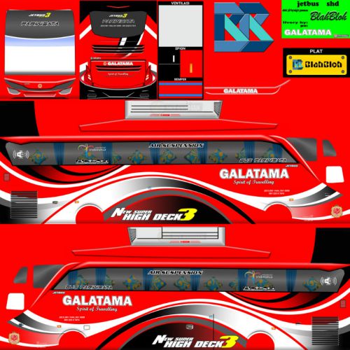 Download Livery Bussid Bus SHD Galatama