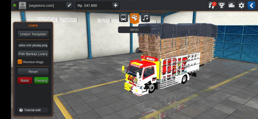 Download Mod Bussid Truck Paman Santri