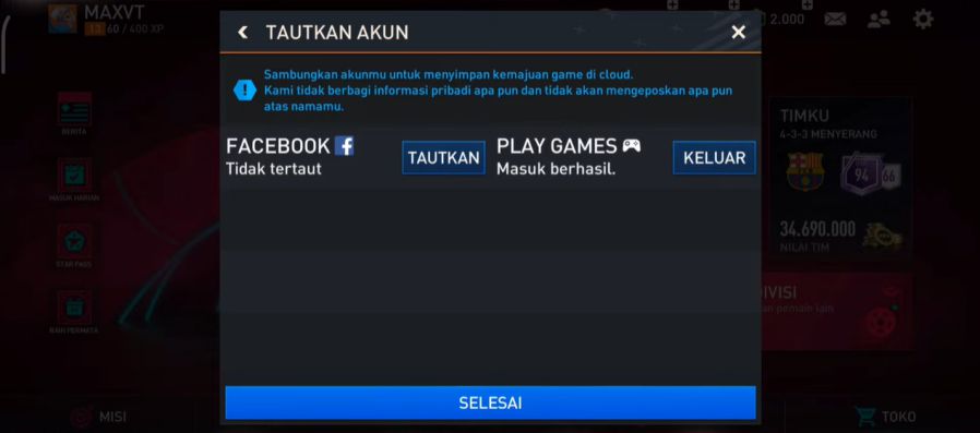 Cara Login Akun FIFA Mobile