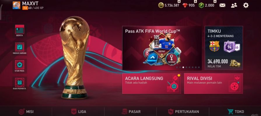 Akun FIFA Mobile Gratis