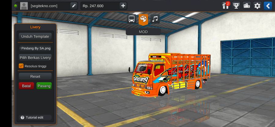 Mod Bussid Rebecca Pindang