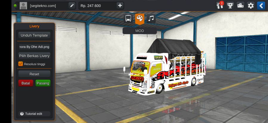 Mod Bussid NMR 71 Eleanora Terpal Setengah