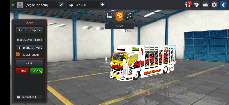 Mod Bussid NMR 71 Eleanora Tanpa Terpal