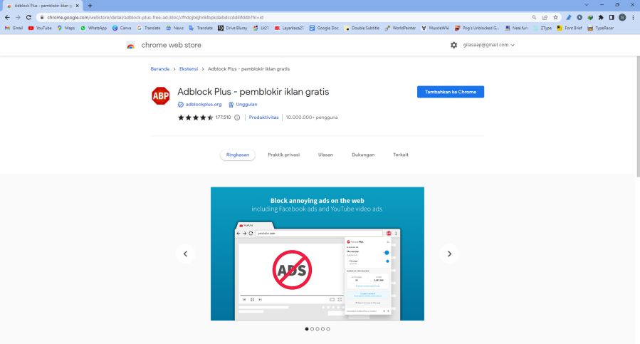 Cara Pasang AdBlock di Chrome PC