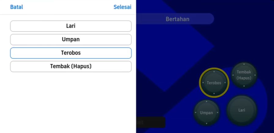 Setting Tombol eFootball 2023 Mobile