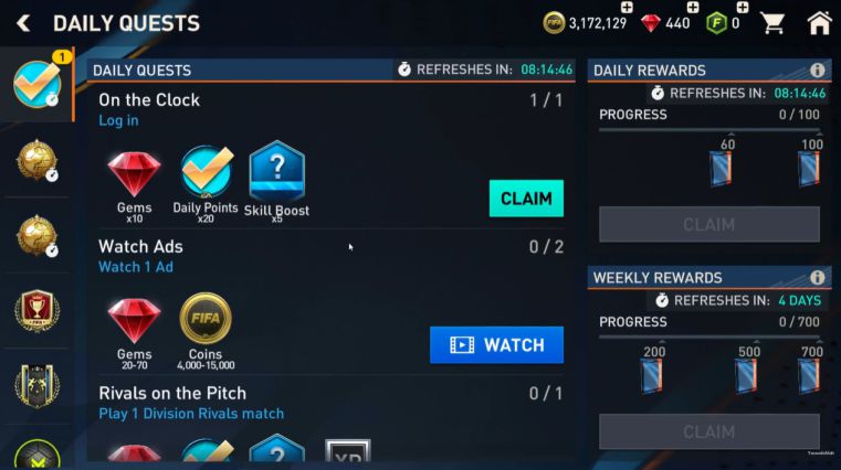 Cara Menaikkan Level FIFA Mobile