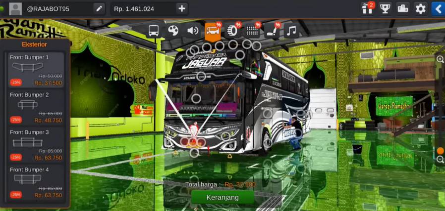 obb Bussid v3.7.1 Hino RN285 Markas dan Garasi