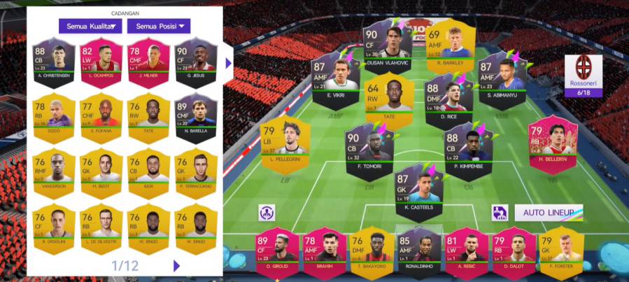 Menjual Pemain di Total Football