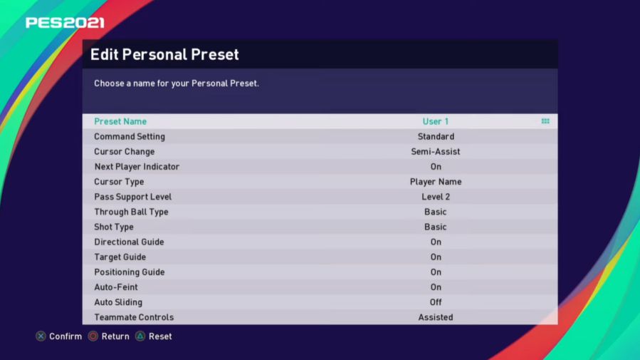 Setting User Terbaik di PES PC, PS3, PS4, dan PS5