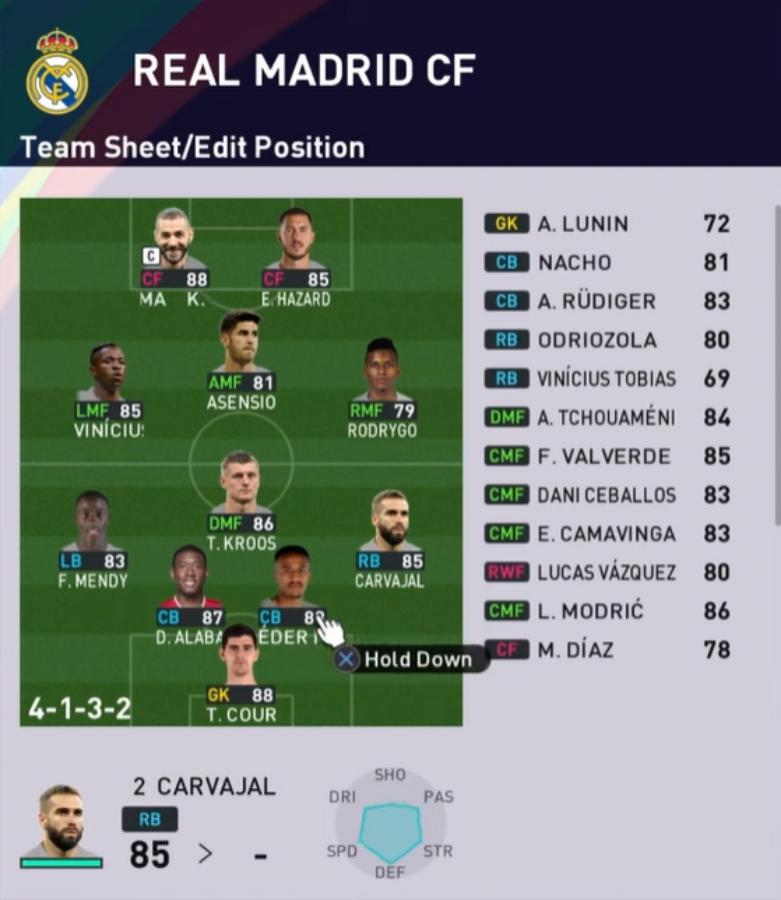 Setting Formasi Counter Attack eFootball / PES
