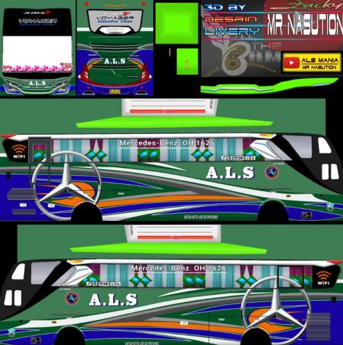 Download Livery Bussid Bus ALS Sadewa SHD