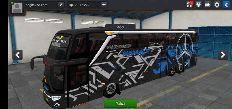 Mod Bussid JB3+ UHD Pandawa 87