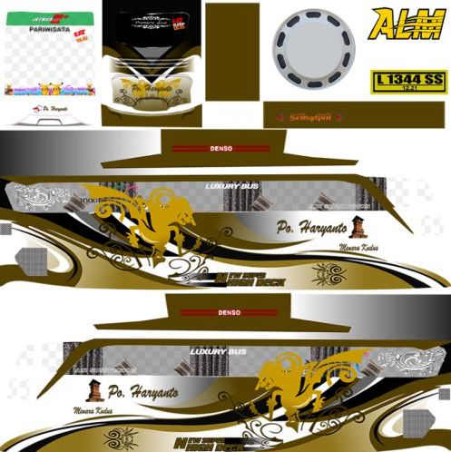 Download Livery Bus Bussid PO Haryanto