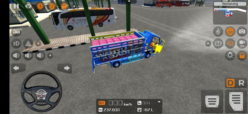 Mod Bussid Truck Wahyu Abadi Fitur Full Anim