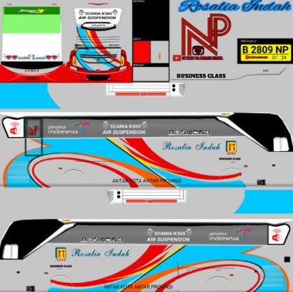 Livery Bussid Rosalia Indah Jetbus 3 SHD