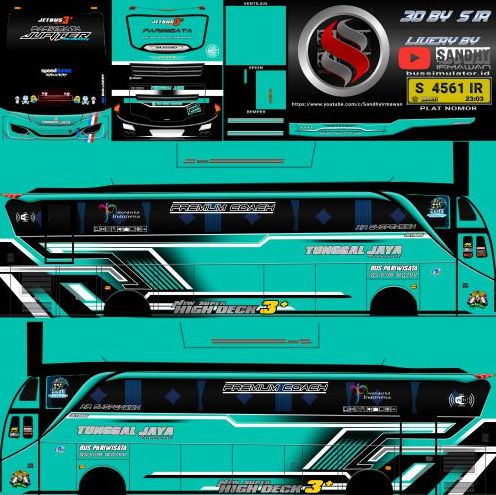 Livery Bussid Tunggal Jaya SHD JB3+ Jupiter
