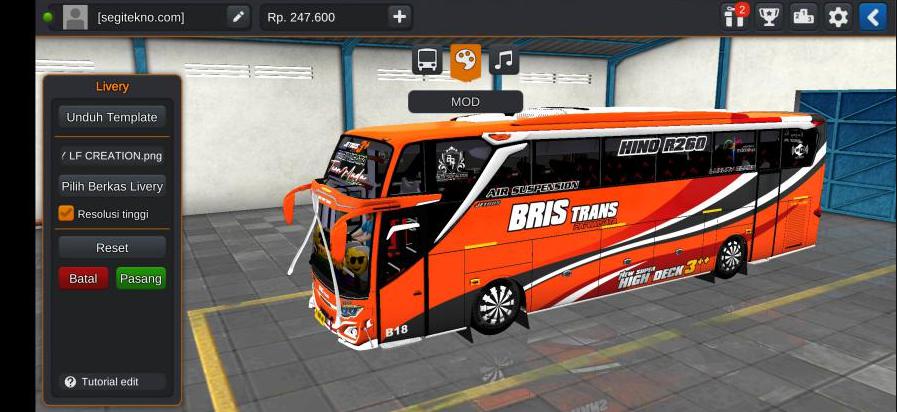Download Livery & Mod Bussid Bris Trans